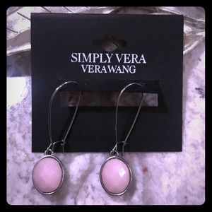NWT SIMPLY VERA Vera Wang Pink Stone Earrings